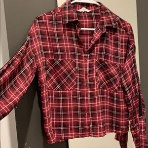 Plaid blouse